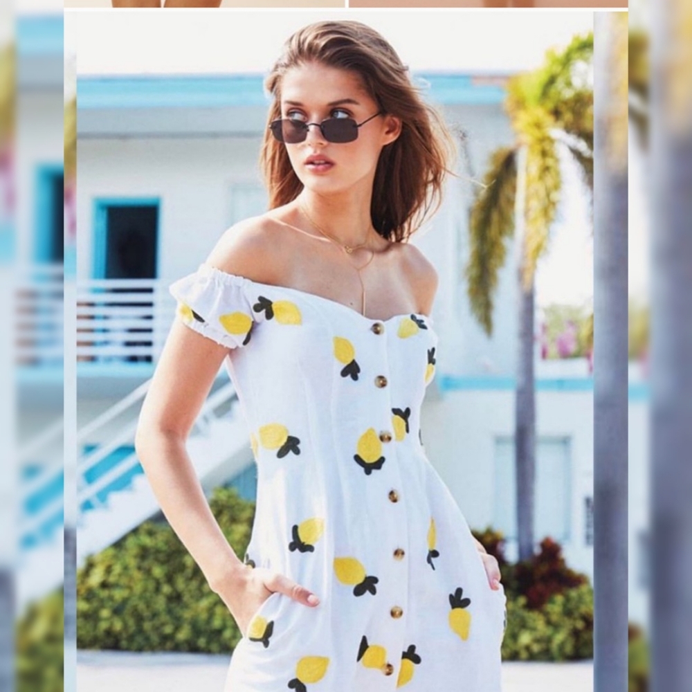 Red Carter  lemon  dress - Picture 3 of 10